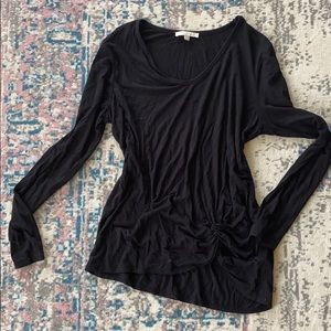 Joan vass black knotted top